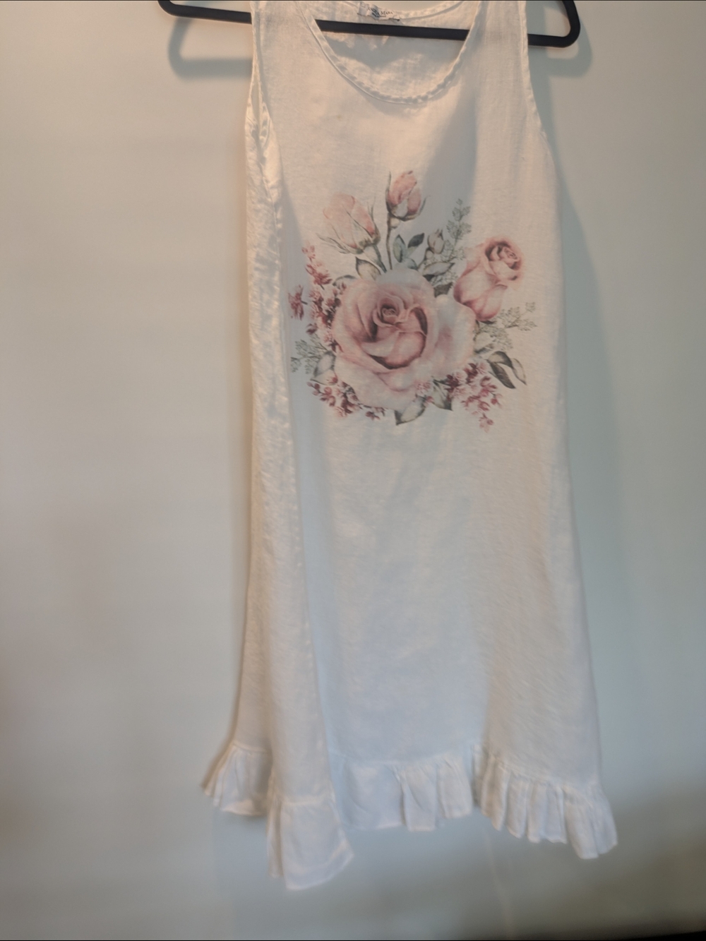 Angela Mara White Linen Dress - Made in Italy